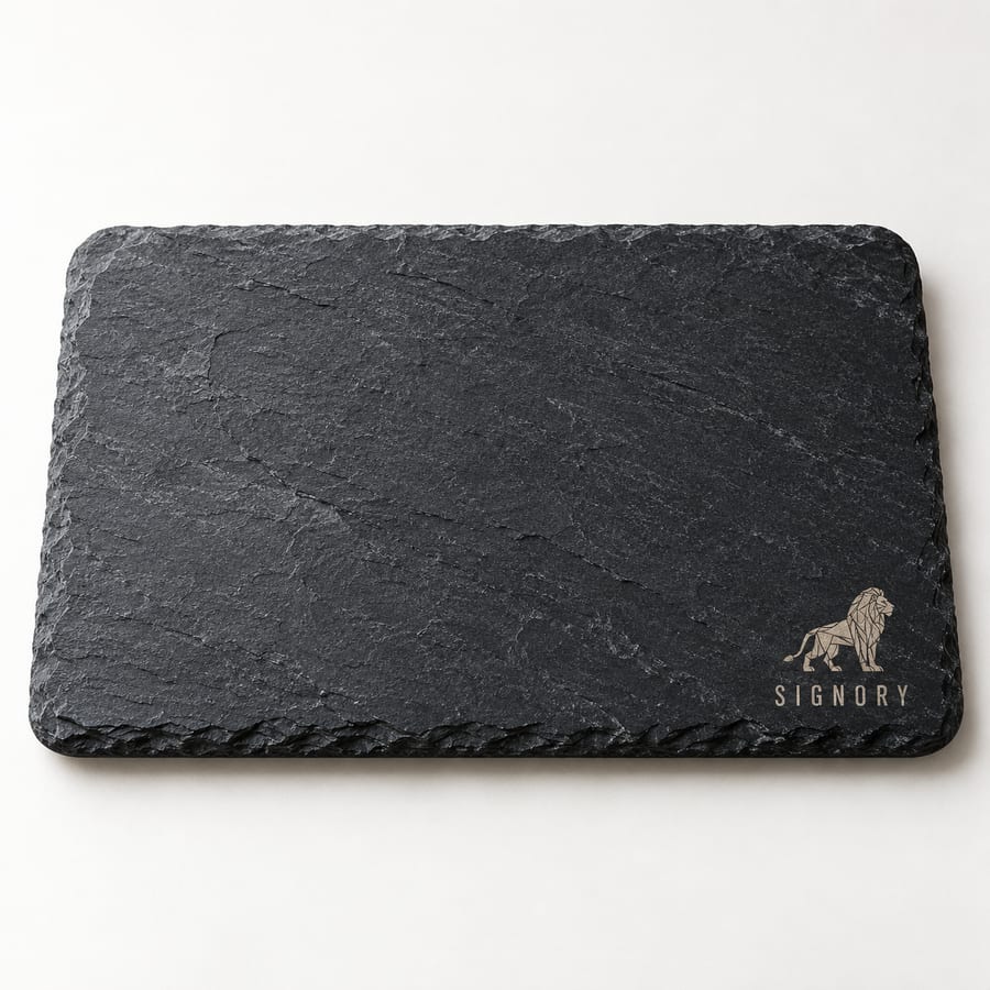Slate tray and coasters (illustrative image)