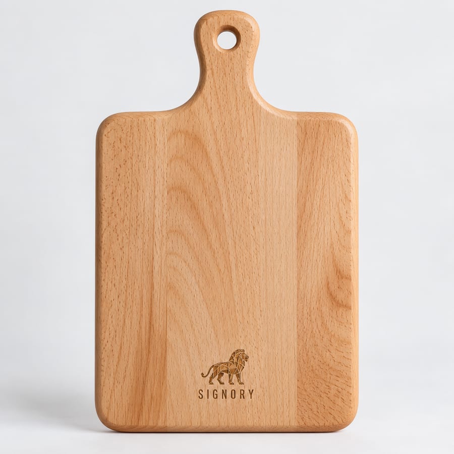 Engraved beech board (illustrative image)